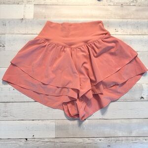 Aerie Offline Light Light Pink Athletic Flutter Shorts Sz XS